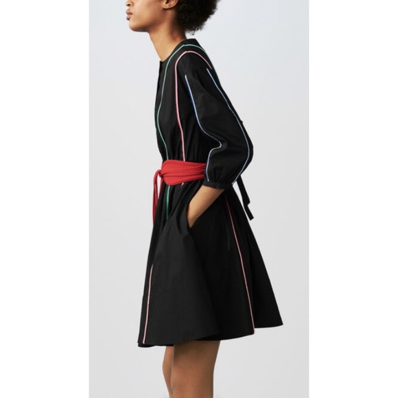 NWT Maje Roy Piping Dress - Picture 4 of 14